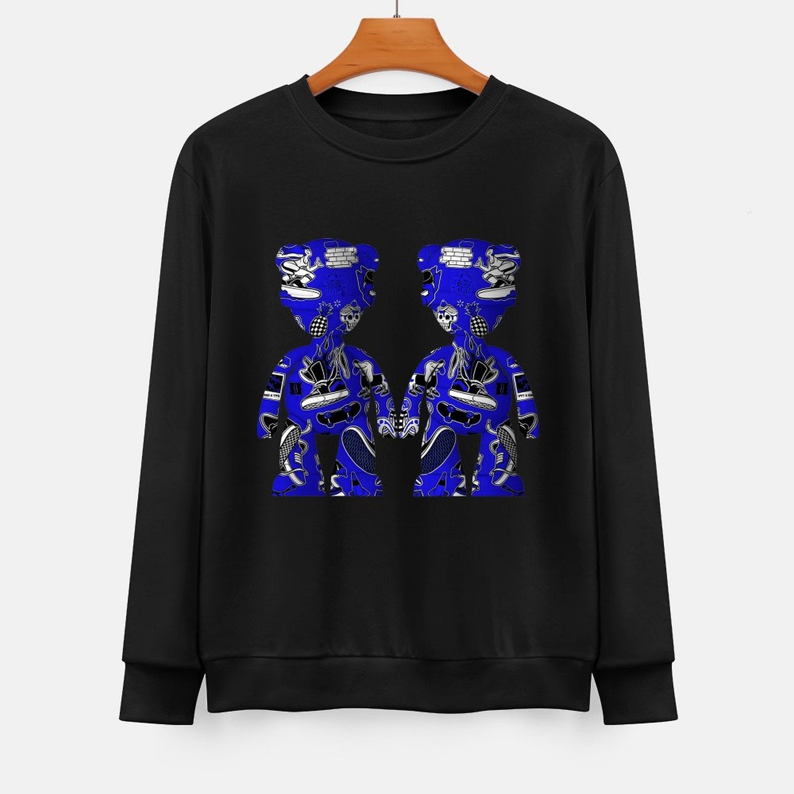 Long Sleeve With Front PatternBasicSeries Crew Neck